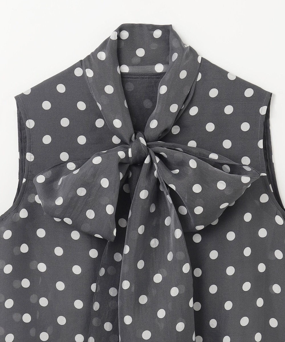 GRACE CONTINENTAL シアードットプリントブラウス