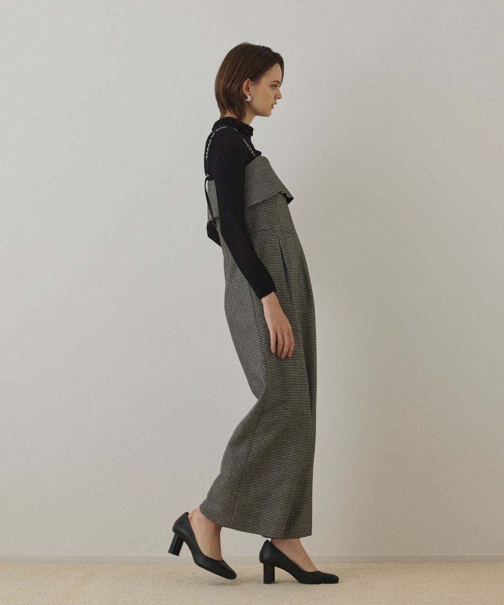 GRACE CONTINENTAL チドリツイードサロペット 