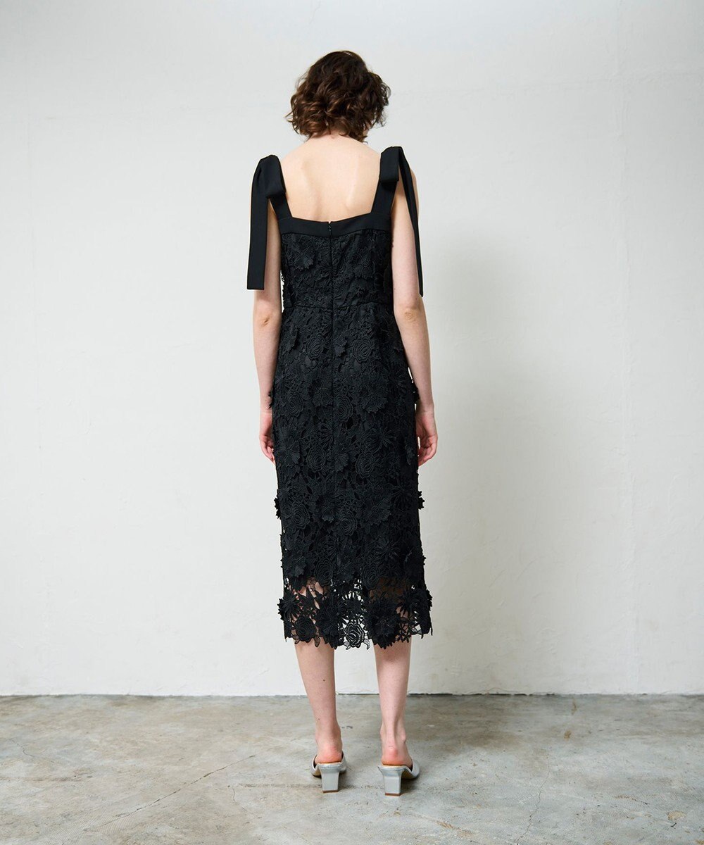 GRACE CONTINENTAL ケミカルフラワーレースワンピース 