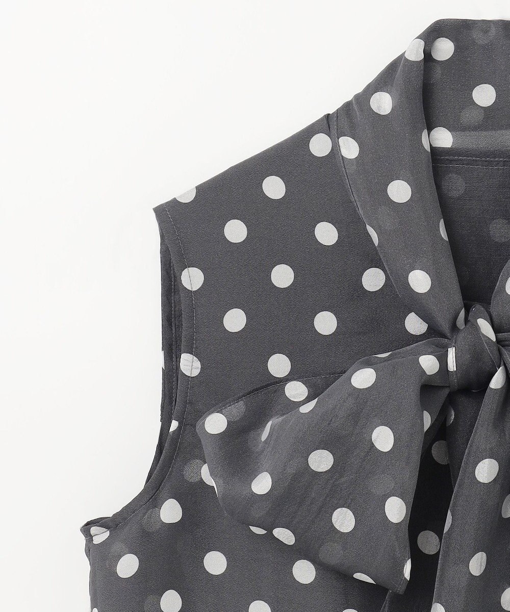 GRACE CONTINENTAL シアードットプリントブラウス 