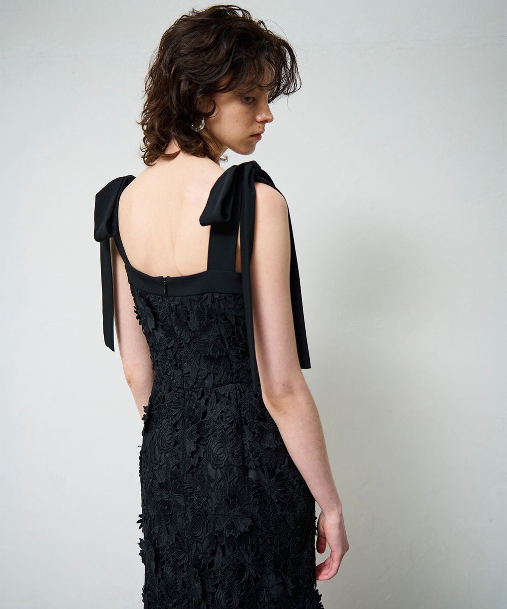 GRACE CONTINENTAL ケミカルフラワーレースワンピース