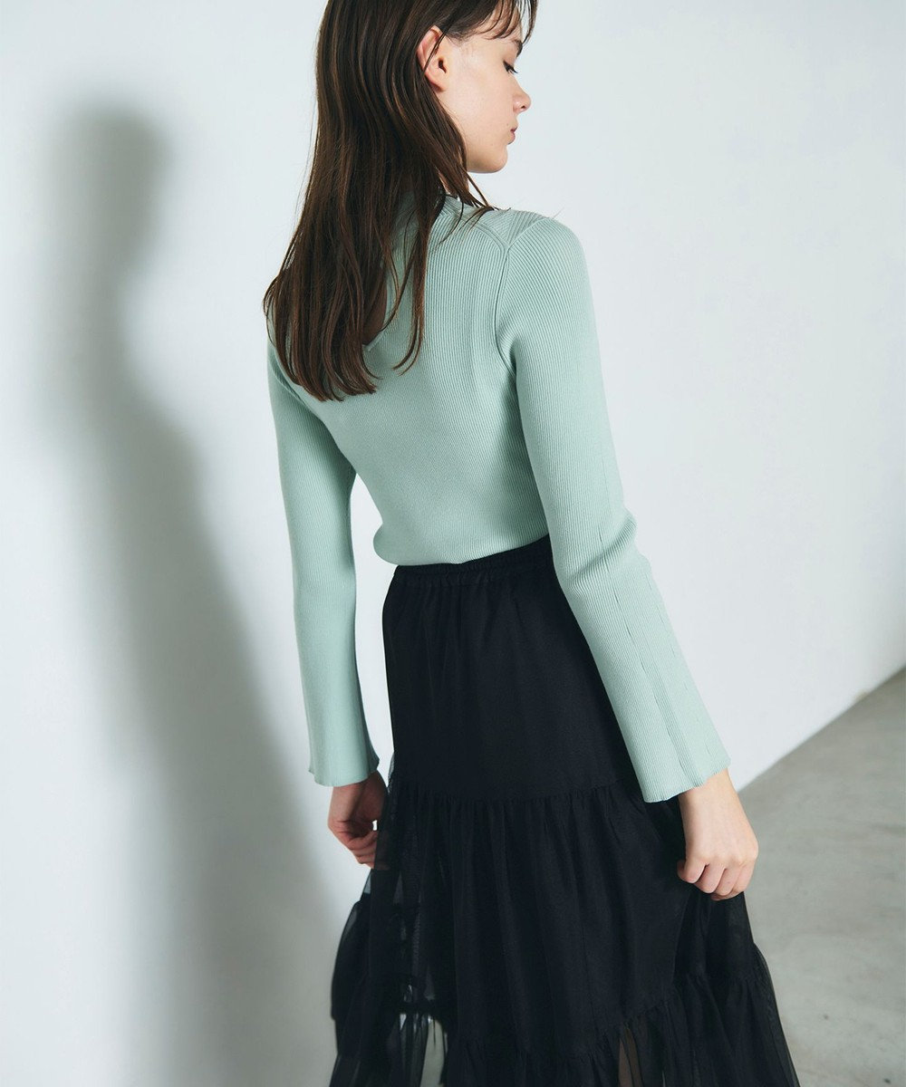GRACE CONTINENTAL リブニットトップ