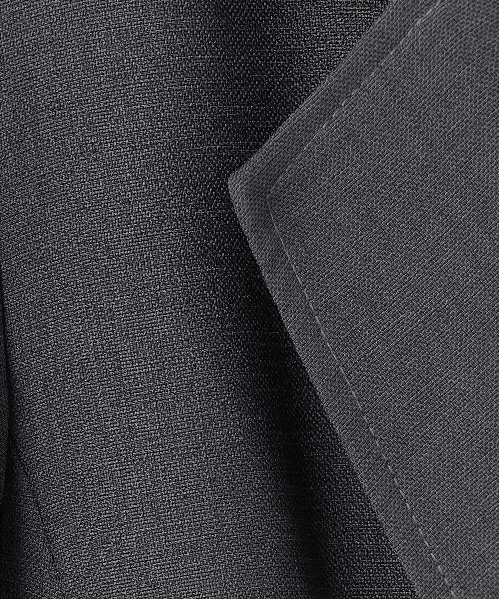 GRACE CONTINENTAL 麻調バックギャザージャケット