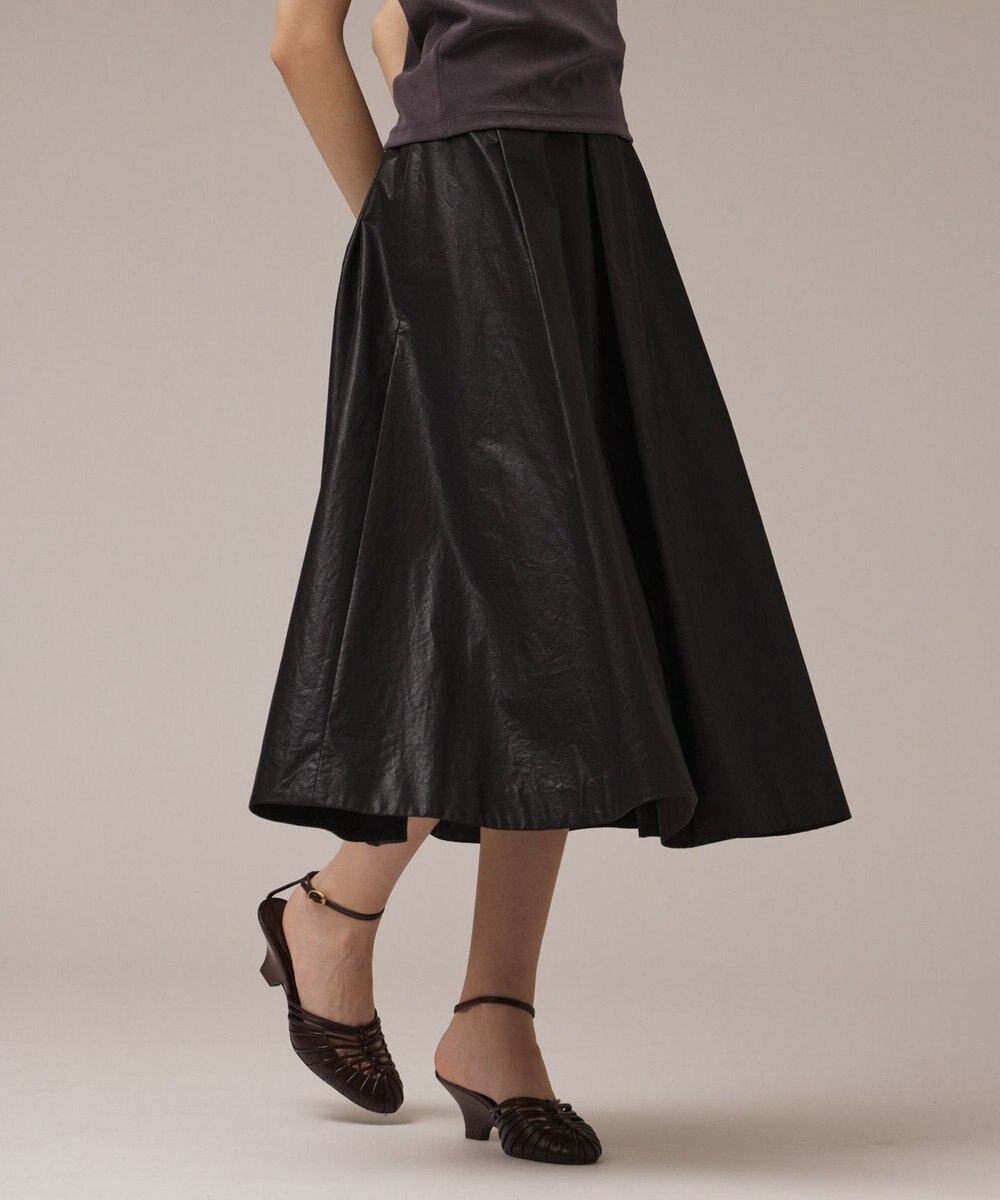 GRACE CONTINENTAL コーティングタックスカート 