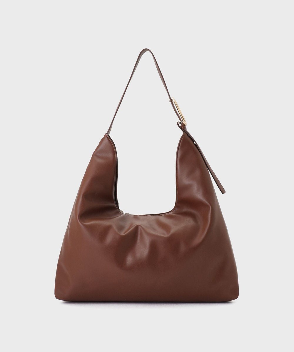 GRACE CONTINENTAL パテッドレザートート ブラウン