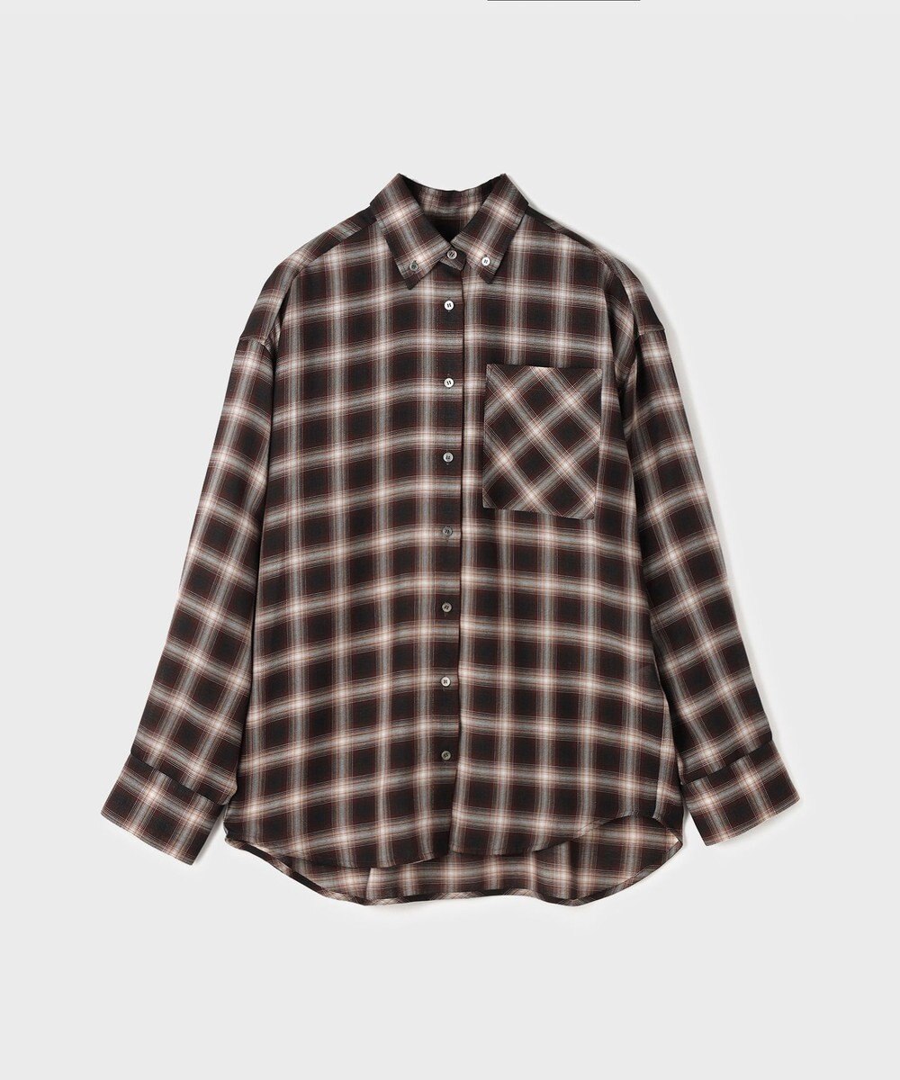 GRACE CONTINENTAL ストール付チェックシャツ 