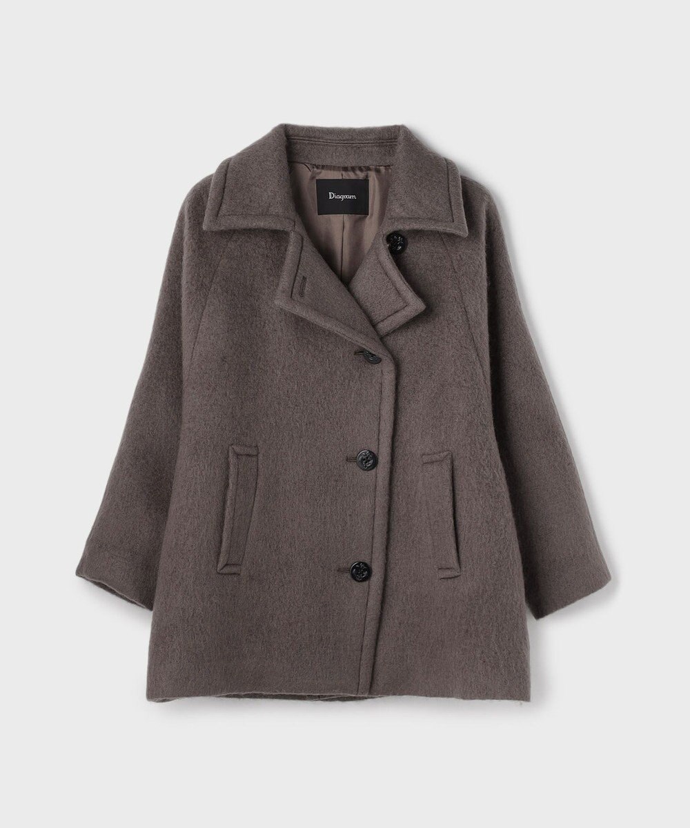 GRACE CONTINENTAL シャギ－ハ－フコ－ト 