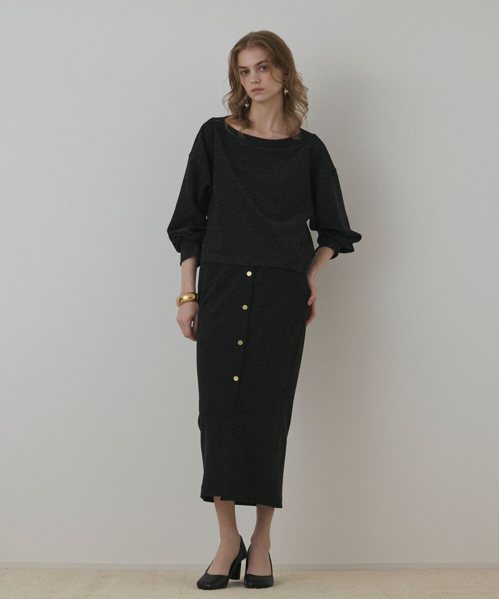 GRACE CONTINENTAL ラメカットスカート