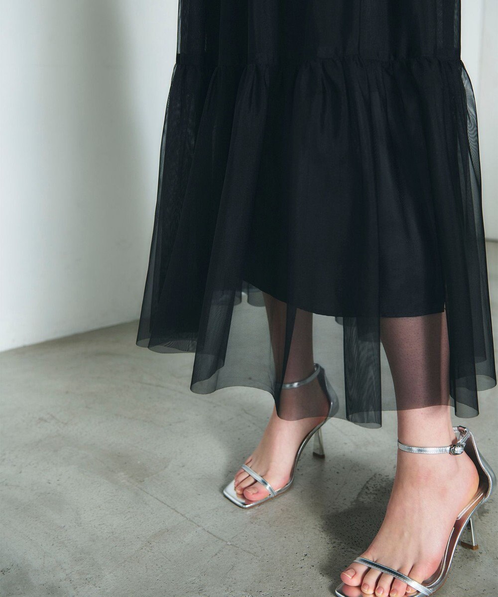 GRACE CONTINENTAL チュールティアードスカート