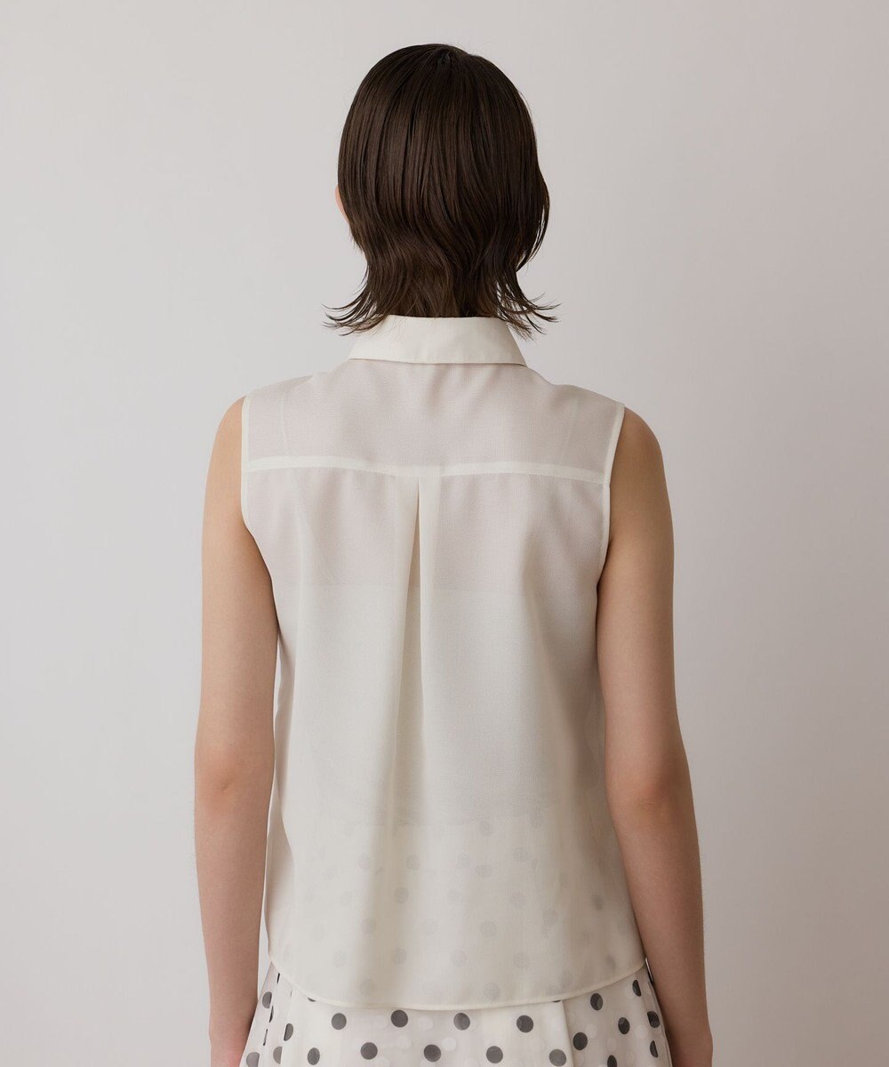 GRACE CONTINENTAL シアーメッシュノースリーブ