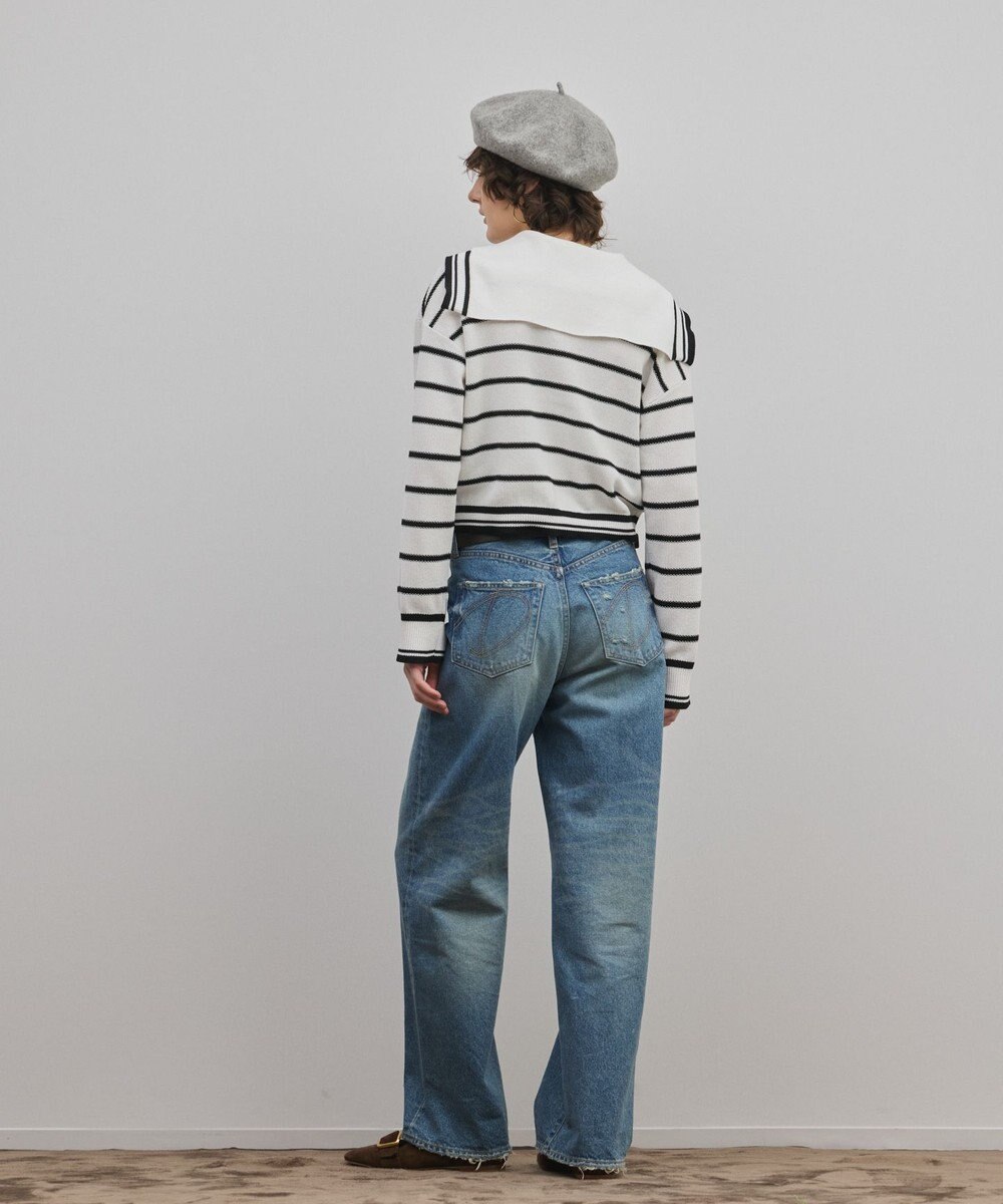 GRACE CONTINENTAL セーラーカラーニットトップ 