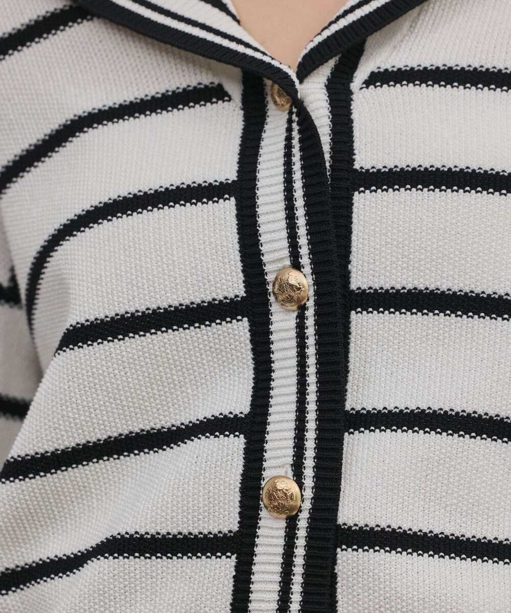 GRACE CONTINENTAL セーラーカラーニットトップ 