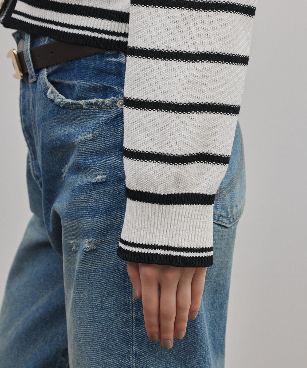 GRACE CONTINENTAL セーラーカラーニットトップ 