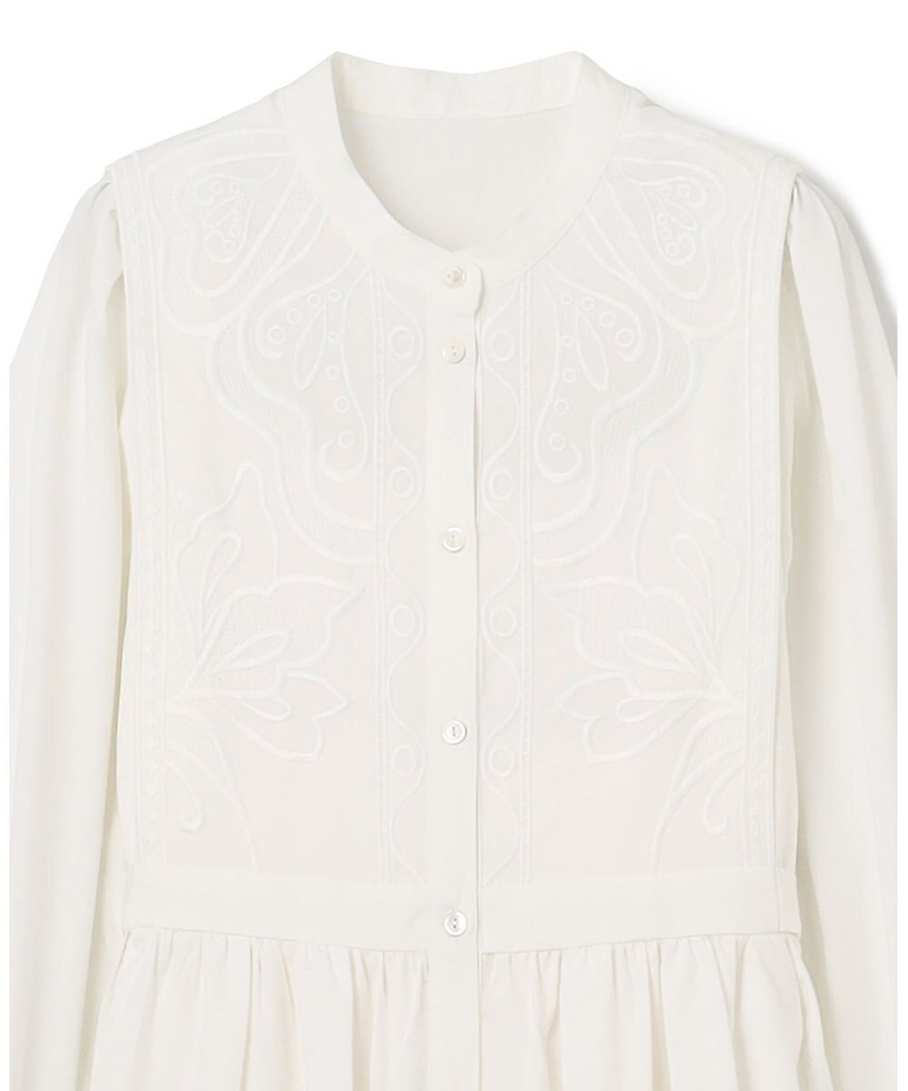 GRACE CONTINENTAL 刺繍シャツワンピース 