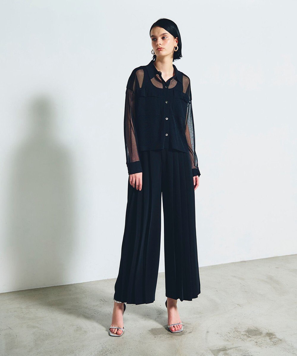 GRACE CONTINENTAL トリアセプリーツパンツ