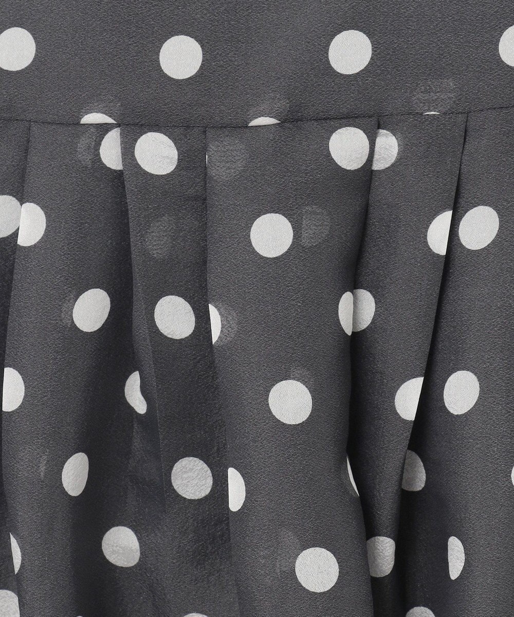 GRACE CONTINENTAL シアードットプリントブラウス