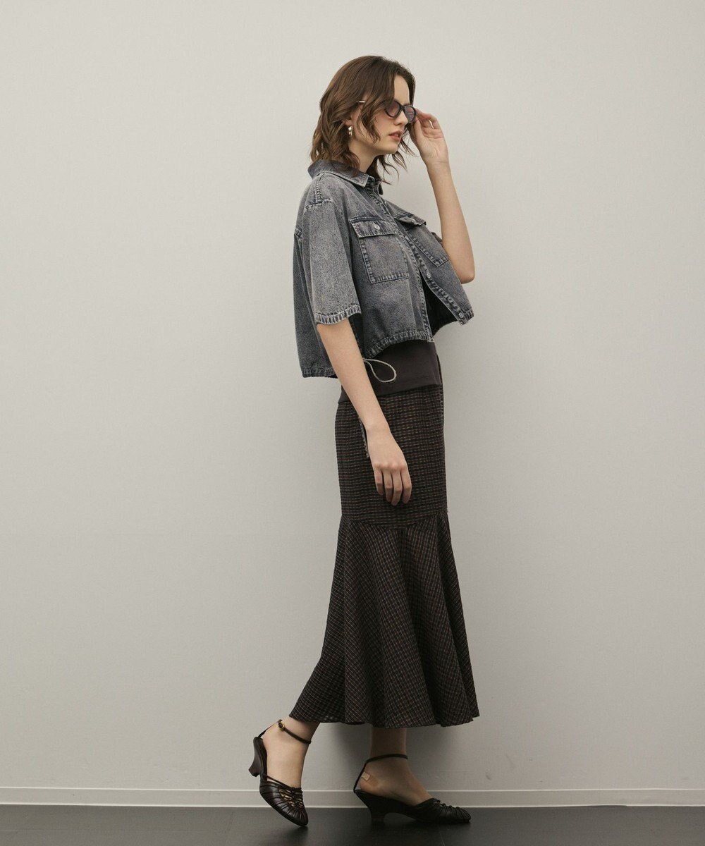 GRACE CONTINENTAL ハーフスリーブデニムシャツ 