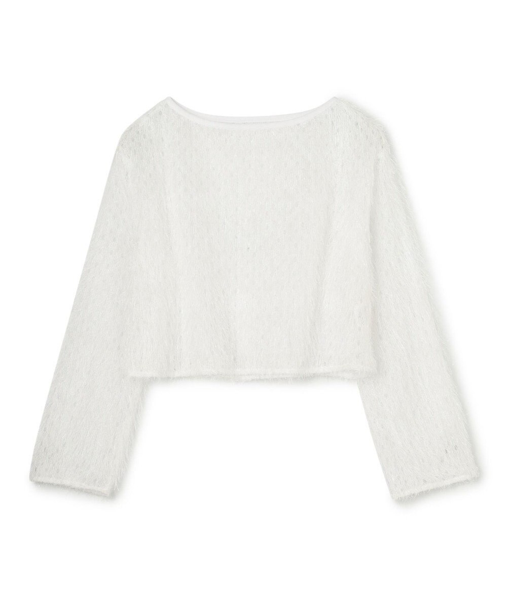 GRACE CONTINENTAL ラメフリンジカットトップ