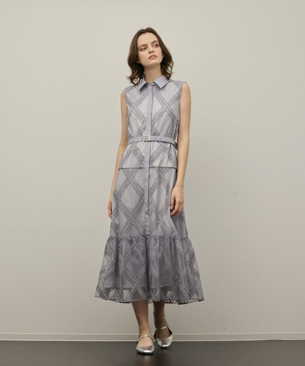 GRACE CONTINENTAL チュールレースワンピース 