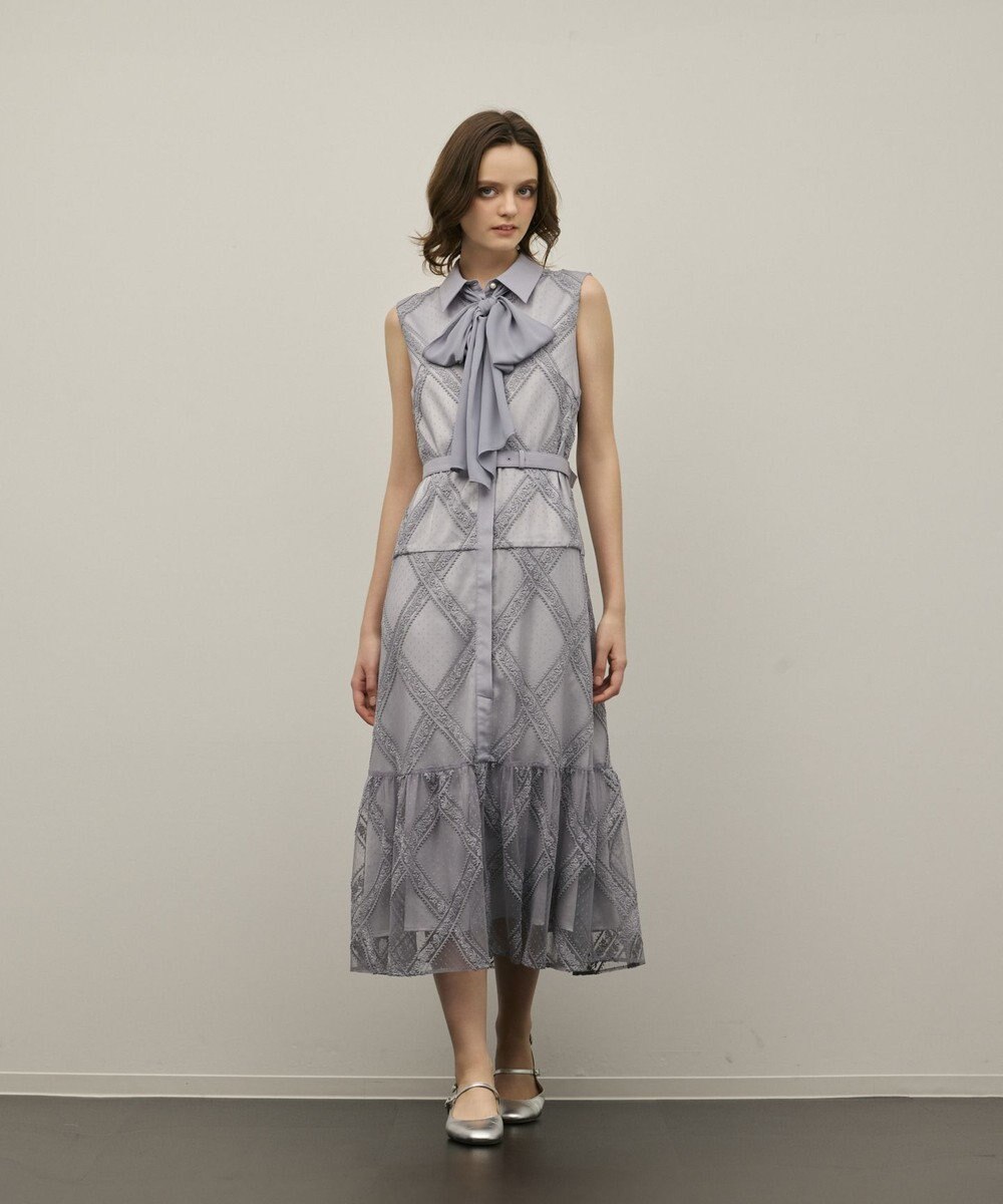 GRACE CONTINENTAL チュールレースワンピース 