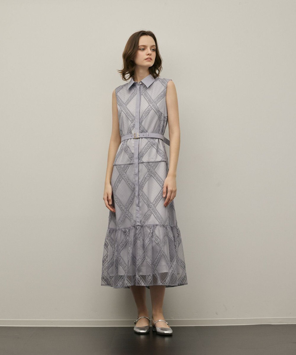 GRACE CONTINENTAL チュールレースワンピース 