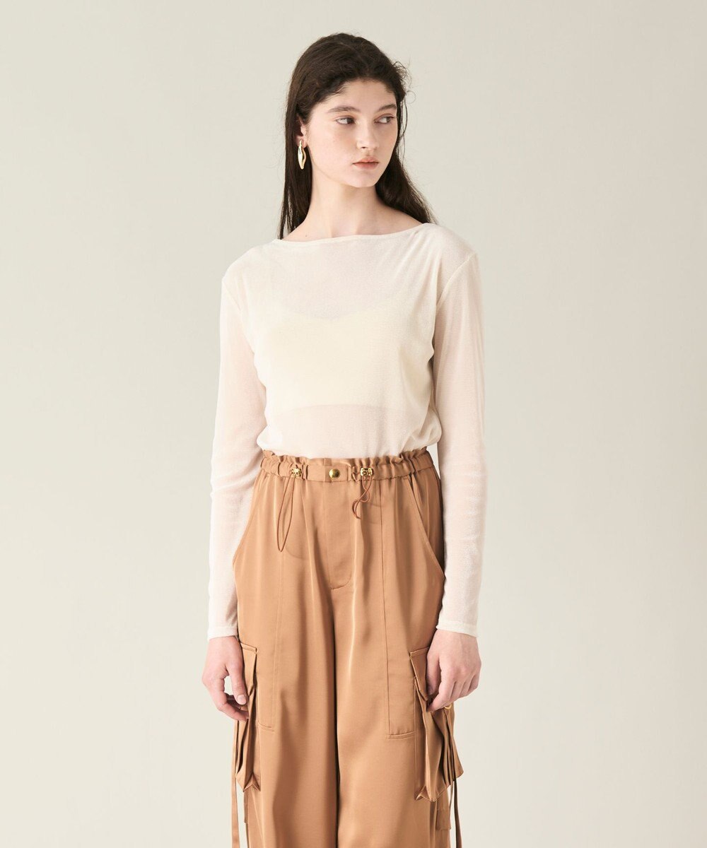 GRACE CONTINENTAL ベロアカットトップ