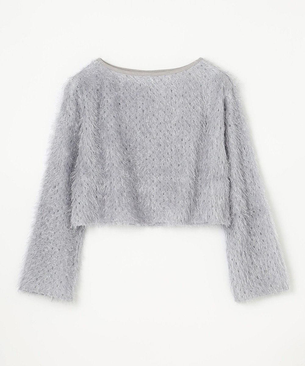 GRACE CONTINENTAL ラメフリンジカットトップ