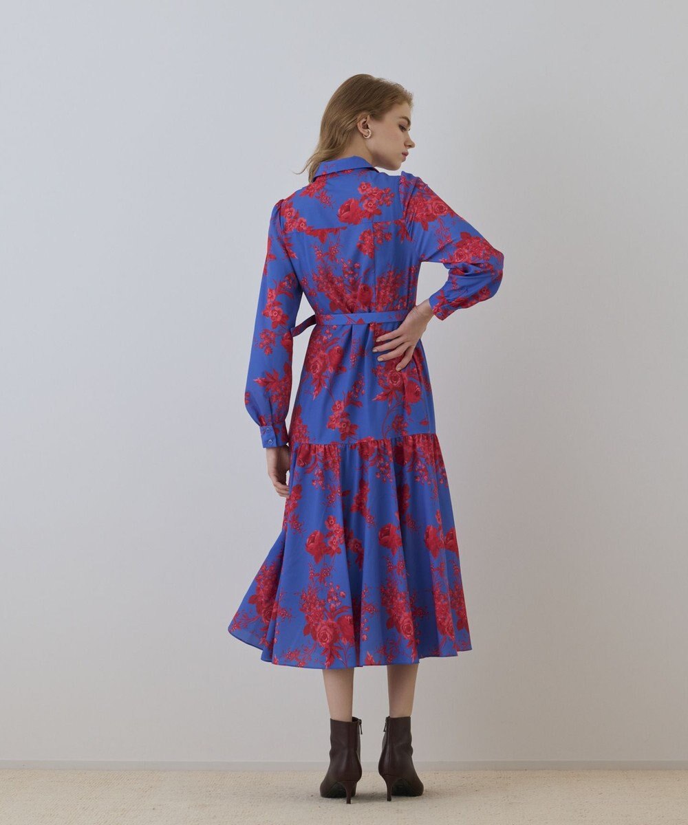 GRACE CONTINENTAL ブーケフラワープリントワンピース 