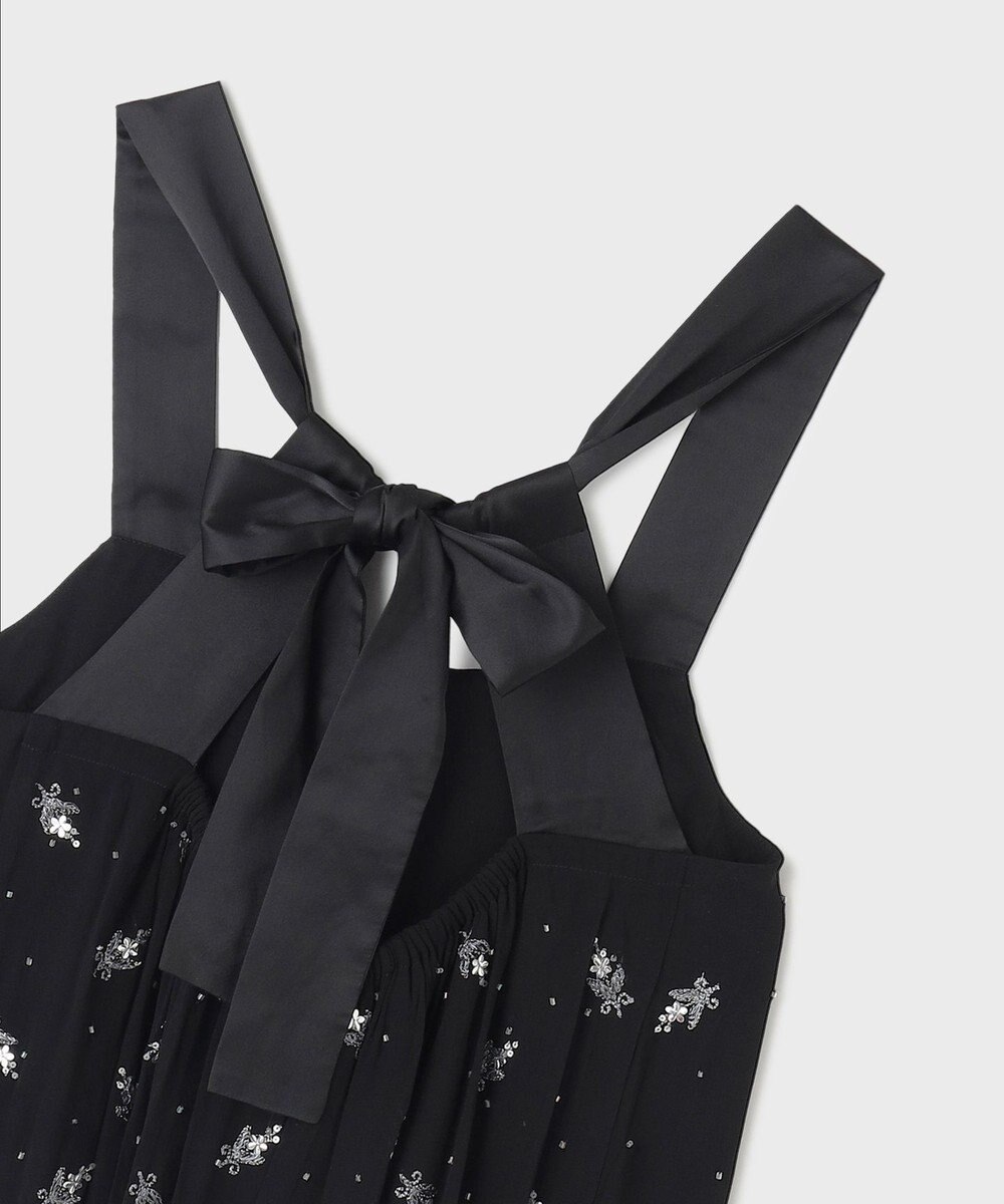 GRACE CONTINENTAL フラワー刺繍ノースリーブワンピース