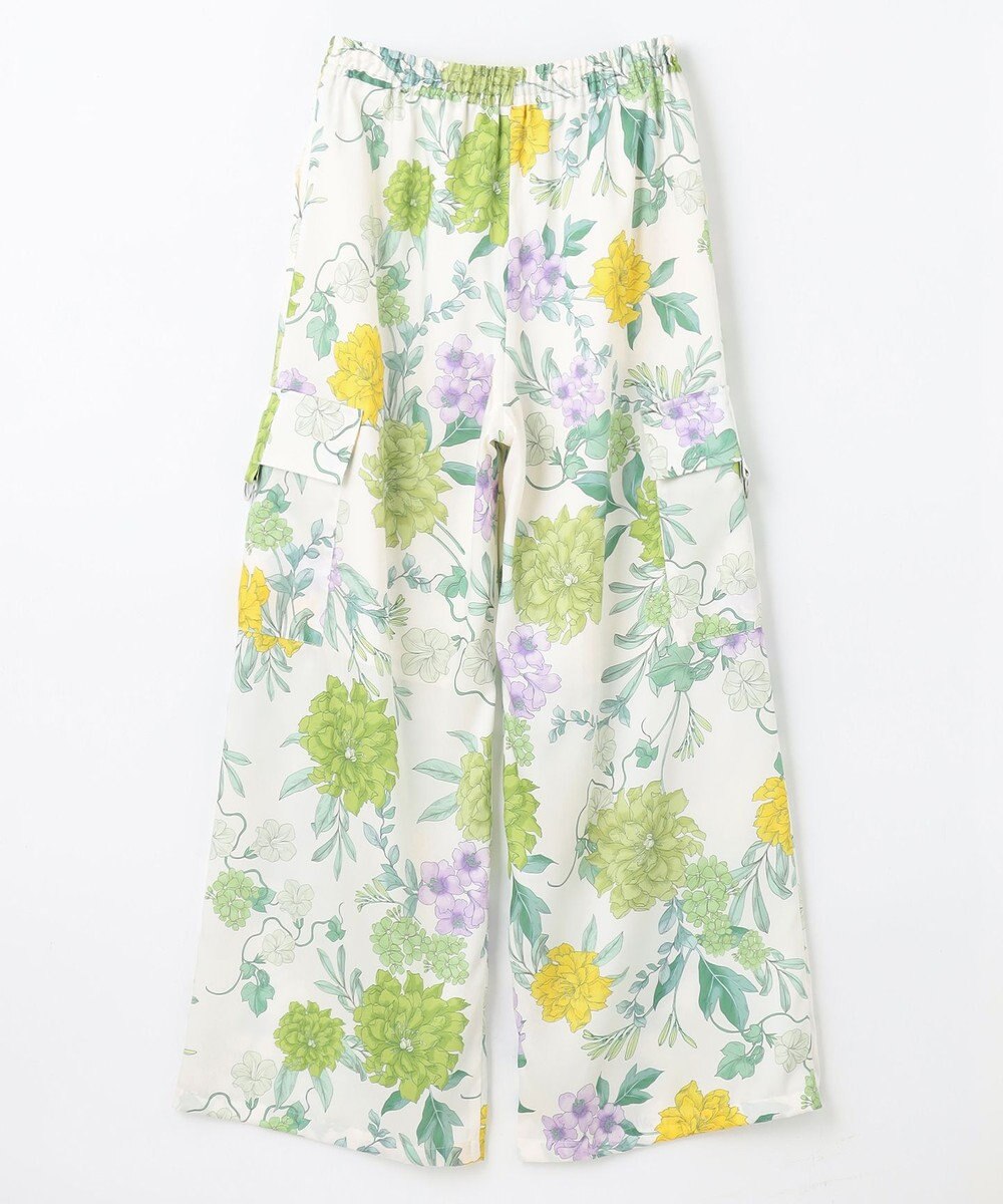 GRACE CONTINENTAL フラワープリントワークパンツ