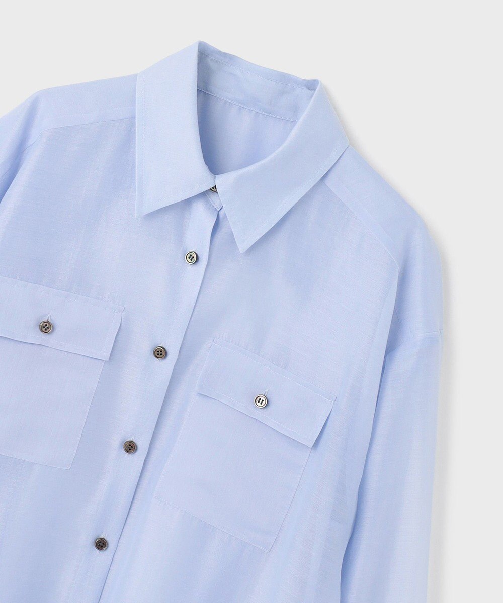 GRACE CONTINENTAL マットシアーシャツ