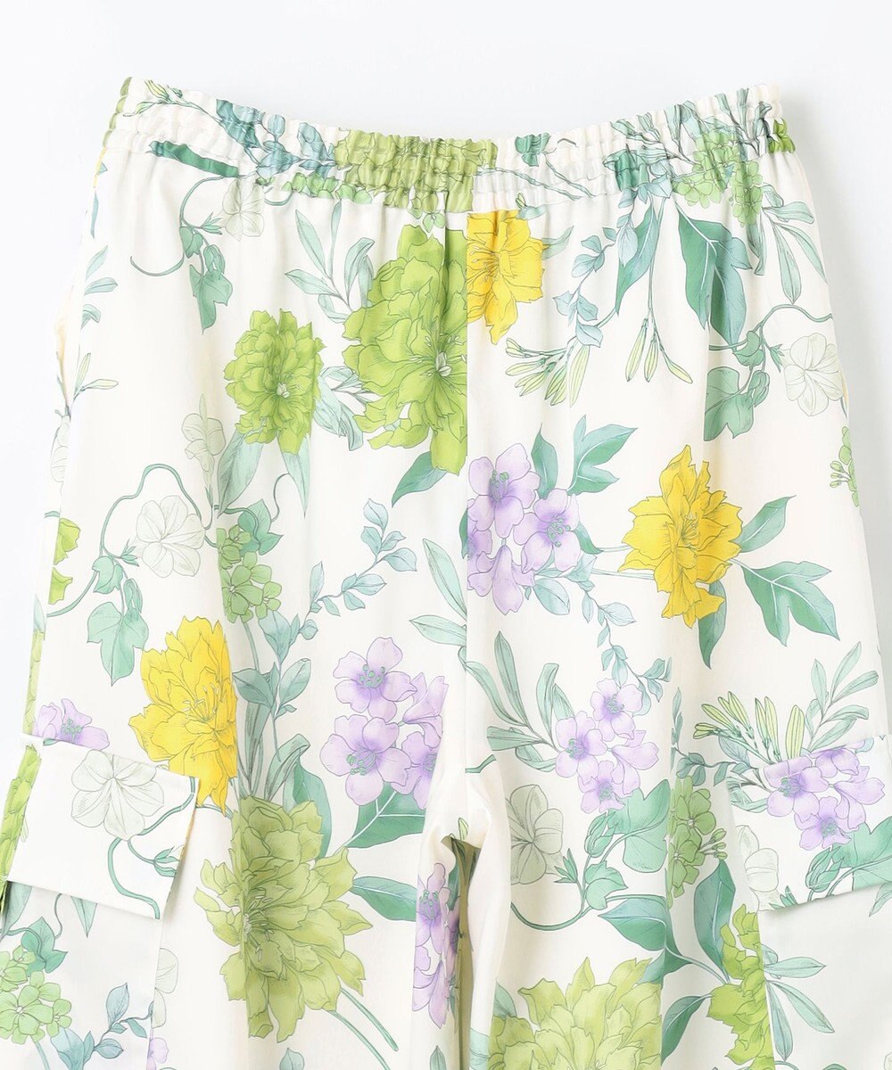 GRACE CONTINENTAL フラワープリントワークパンツ 