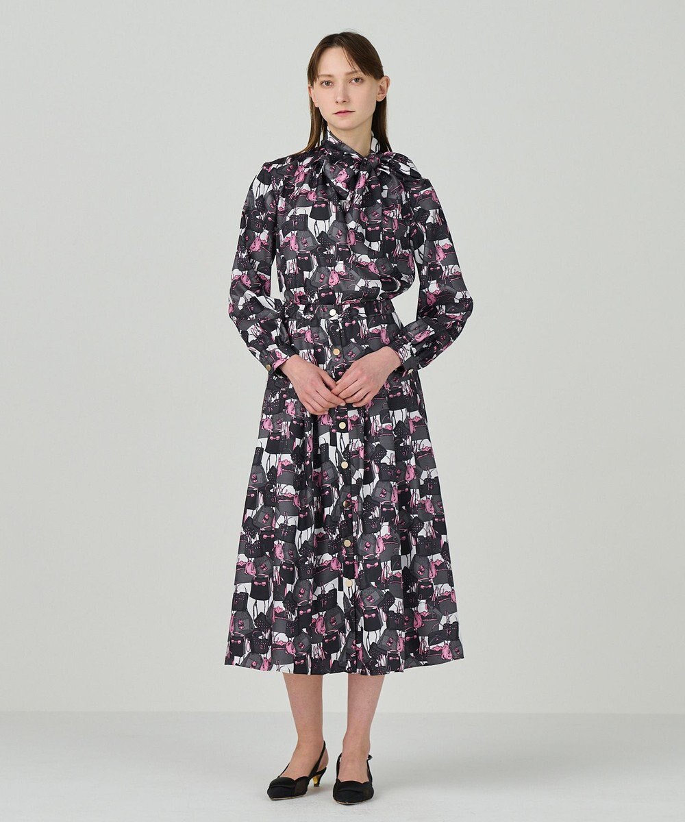 GRACE CONTINENTAL バッグモチーフボウブラウス