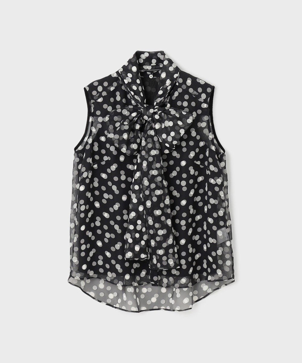 GRACE CONTINENTAL ドットオパールボウタイノースリーブ 