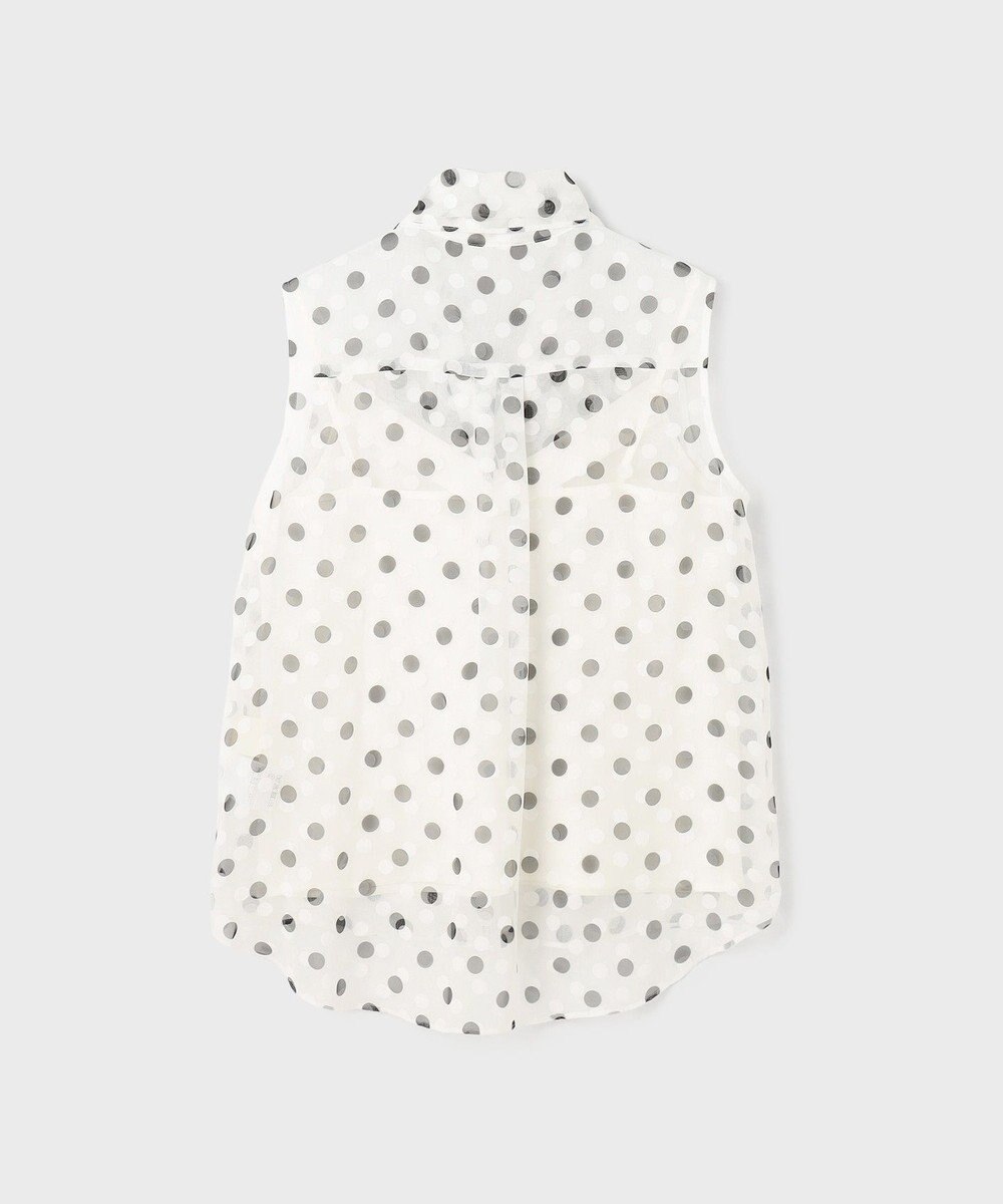 GRACE CONTINENTAL ドットオパールボウタイノースリーブ