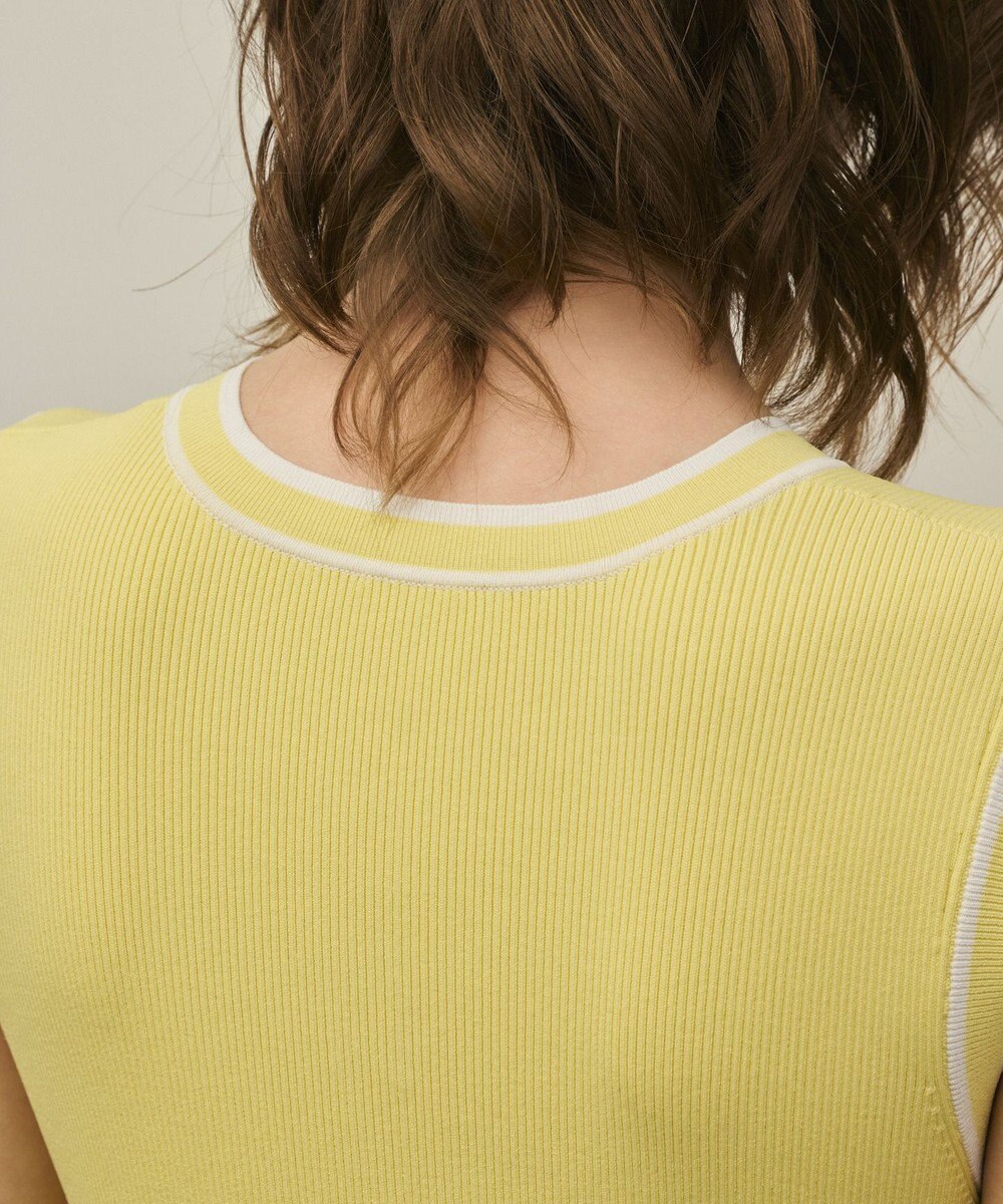 GRACE CONTINENTAL バイカラーボウタイニットワンピース 