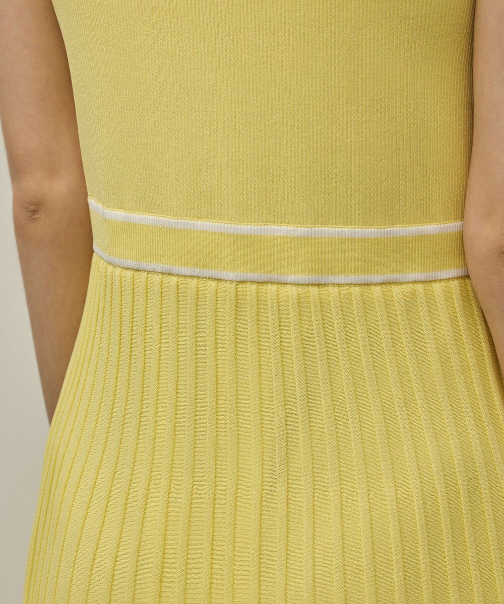 GRACE CONTINENTAL バイカラーボウタイニットワンピース 