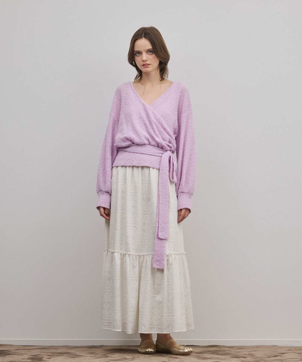 GRACE CONTINENTAL カシュクールニットトップ 