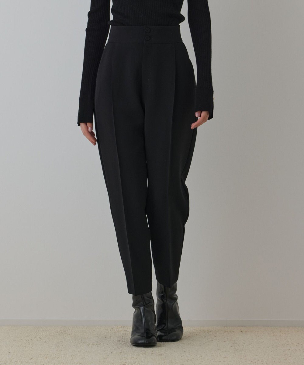 GRACE CONTINENTAL ハイウエストテーパードパンツ 