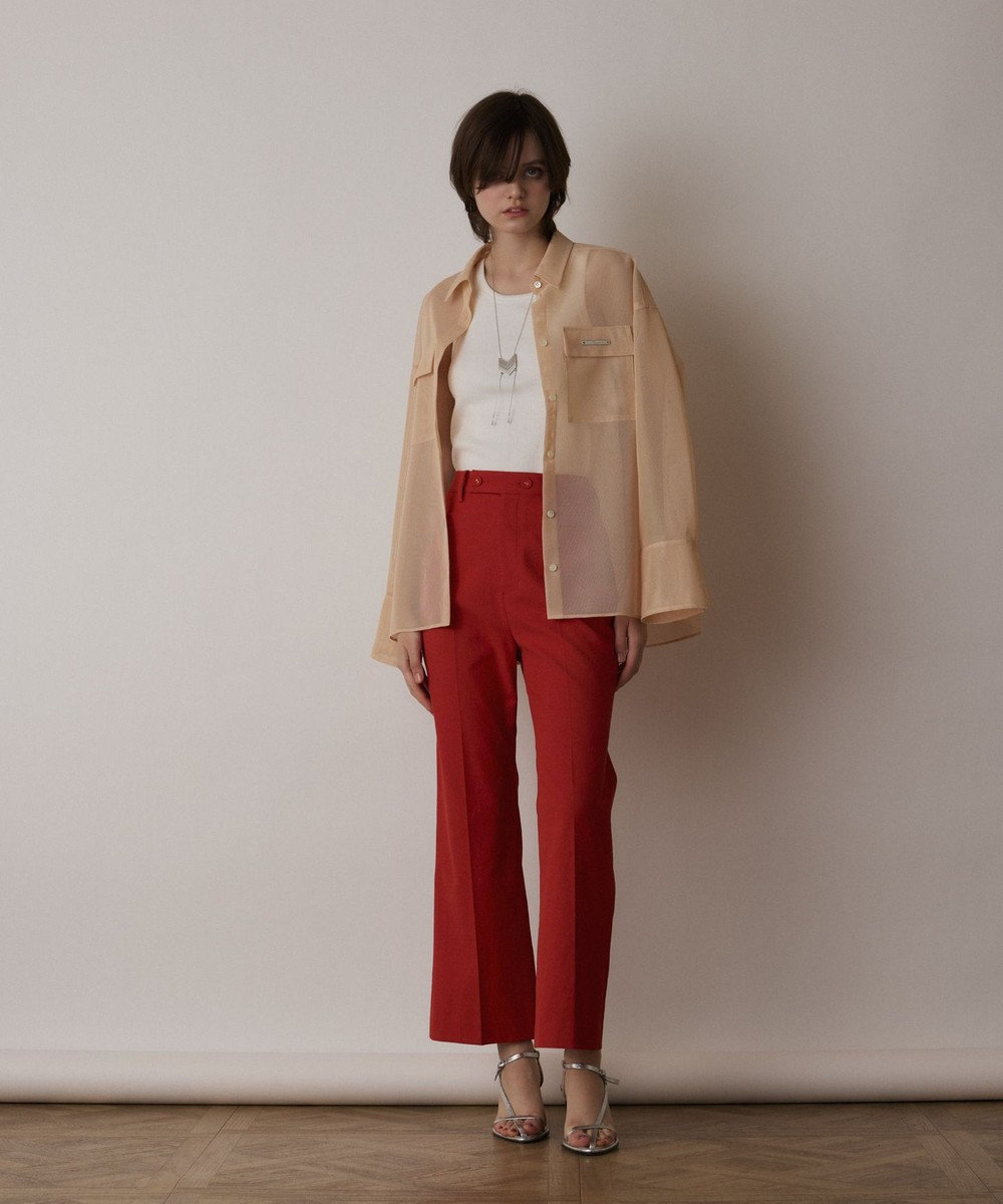 GRACE CONTINENTAL ストレッチフレアパンツ 