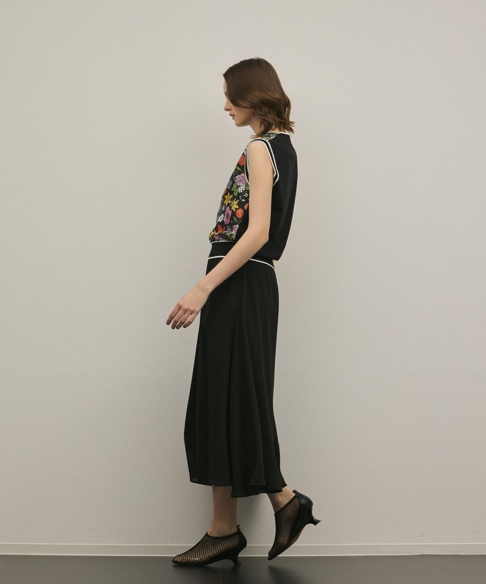 GRACE CONTINENTAL フラワープリントニットトップ 