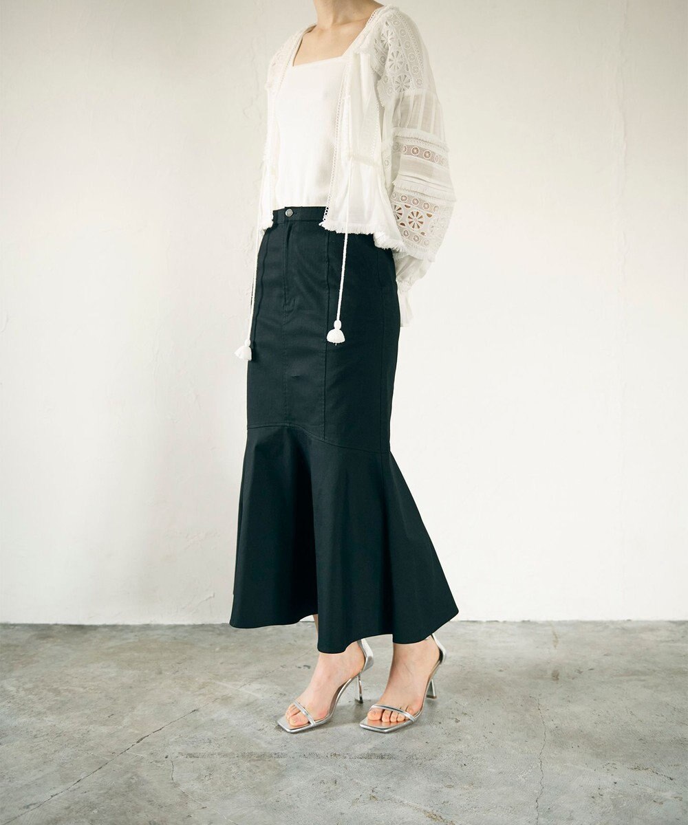 GRACE CONTINENTAL ミディマーメイドスカート 