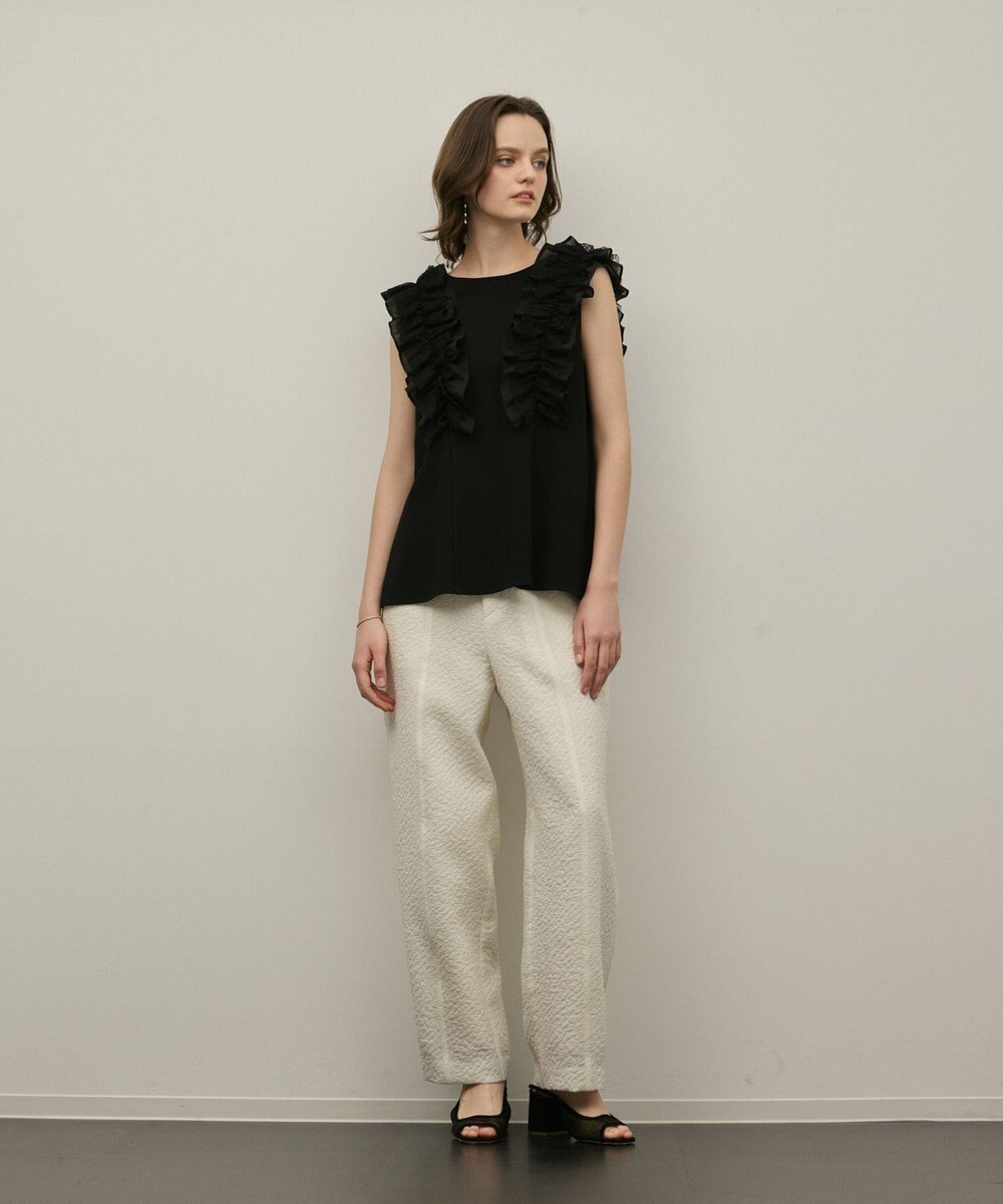 GRACE CONTINENTAL フリル切替カットトップ 