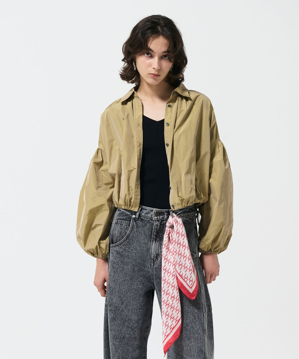 GRACE CONTINENTAL タフタギャザーシャツ