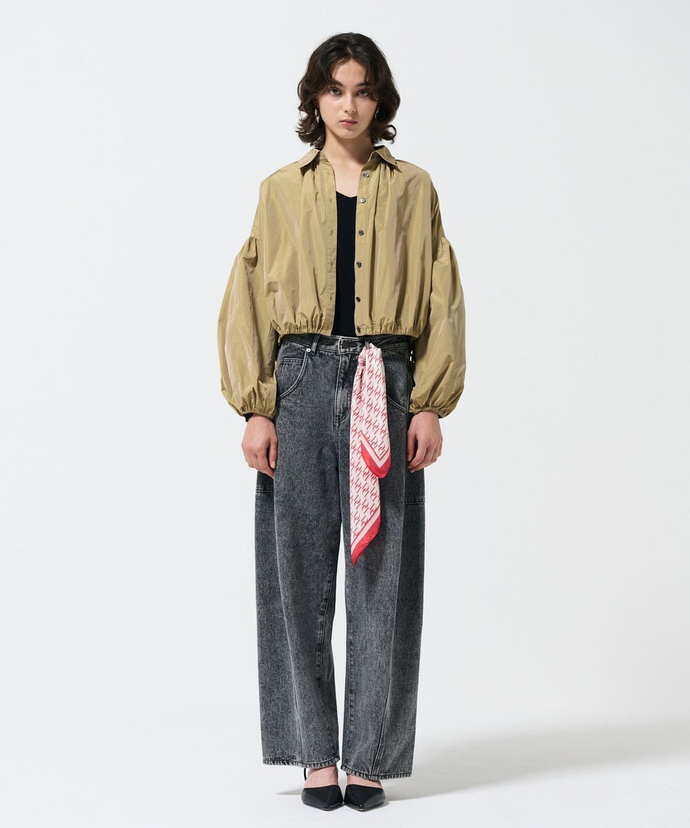 GRACE CONTINENTAL タフタギャザーシャツ 