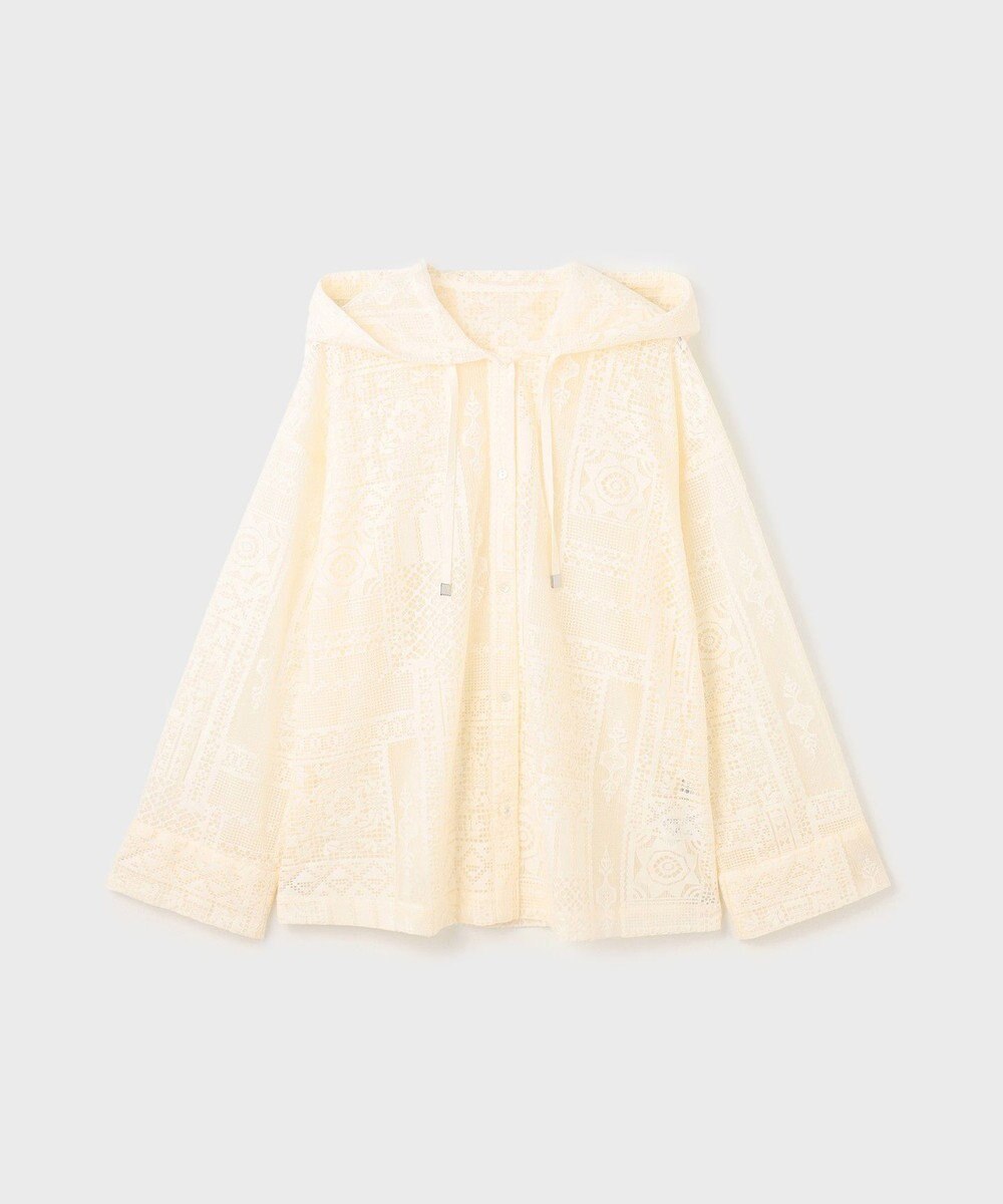 GRACE CONTINENTAL キカレースフード付トップ 