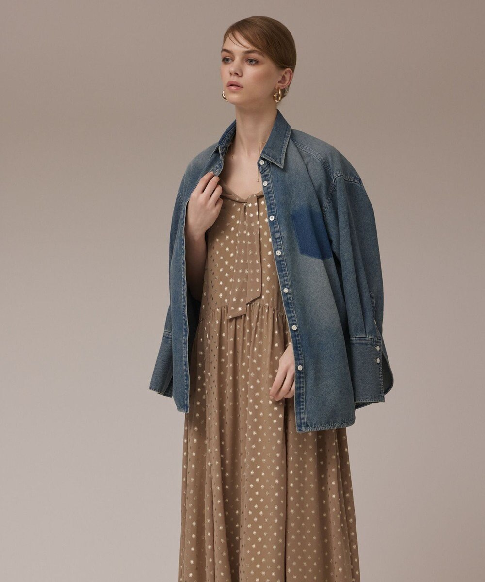 GRACE CONTINENTAL フォイルドットキャミワンピース 