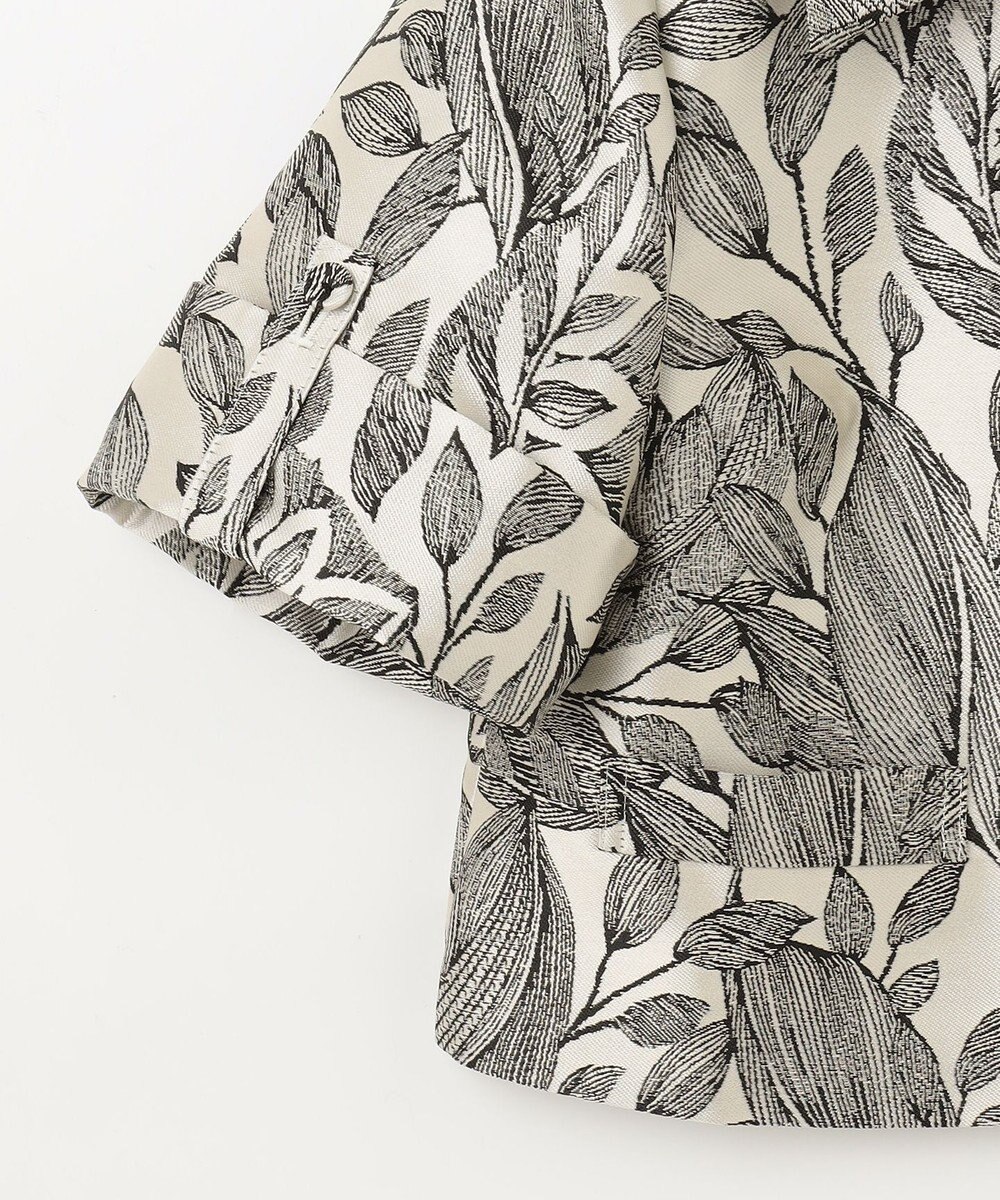 GRACE CONTINENTAL ボタニカルジャガードシャツ 