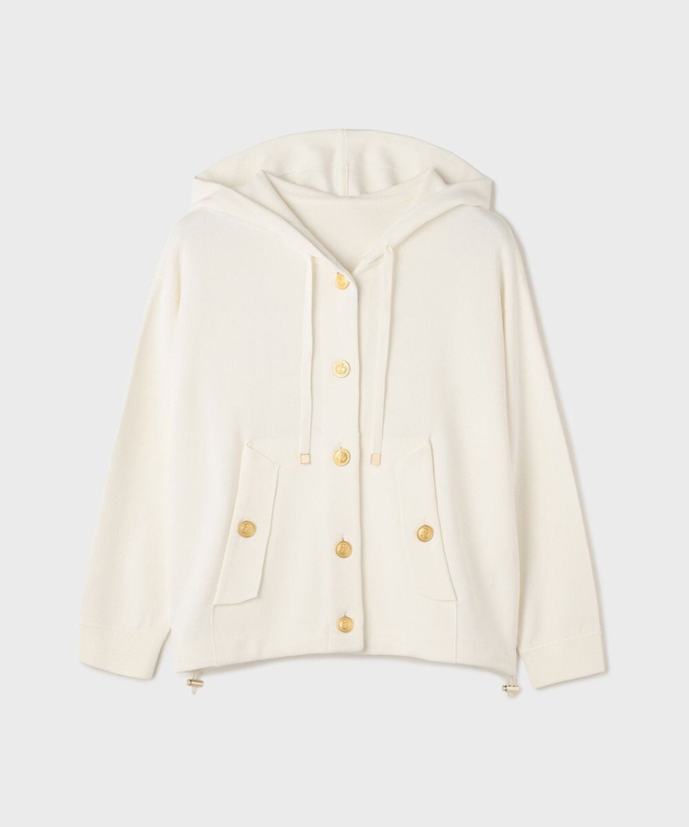 GRACE CONTINENTAL ニットフーディブルゾン 