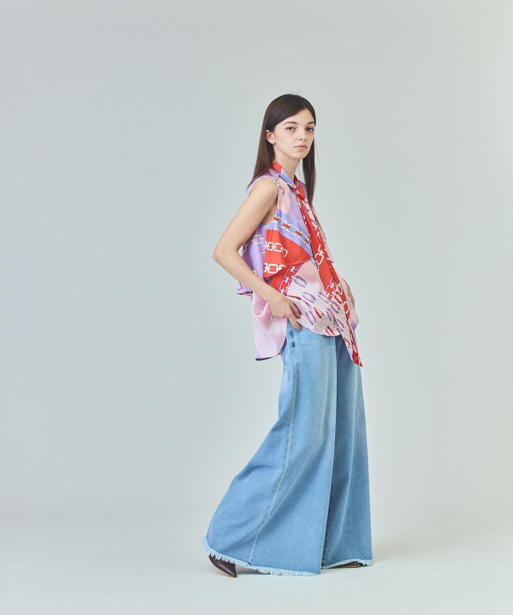 GRACE CONTINENTAL バギーデニムパンツ 